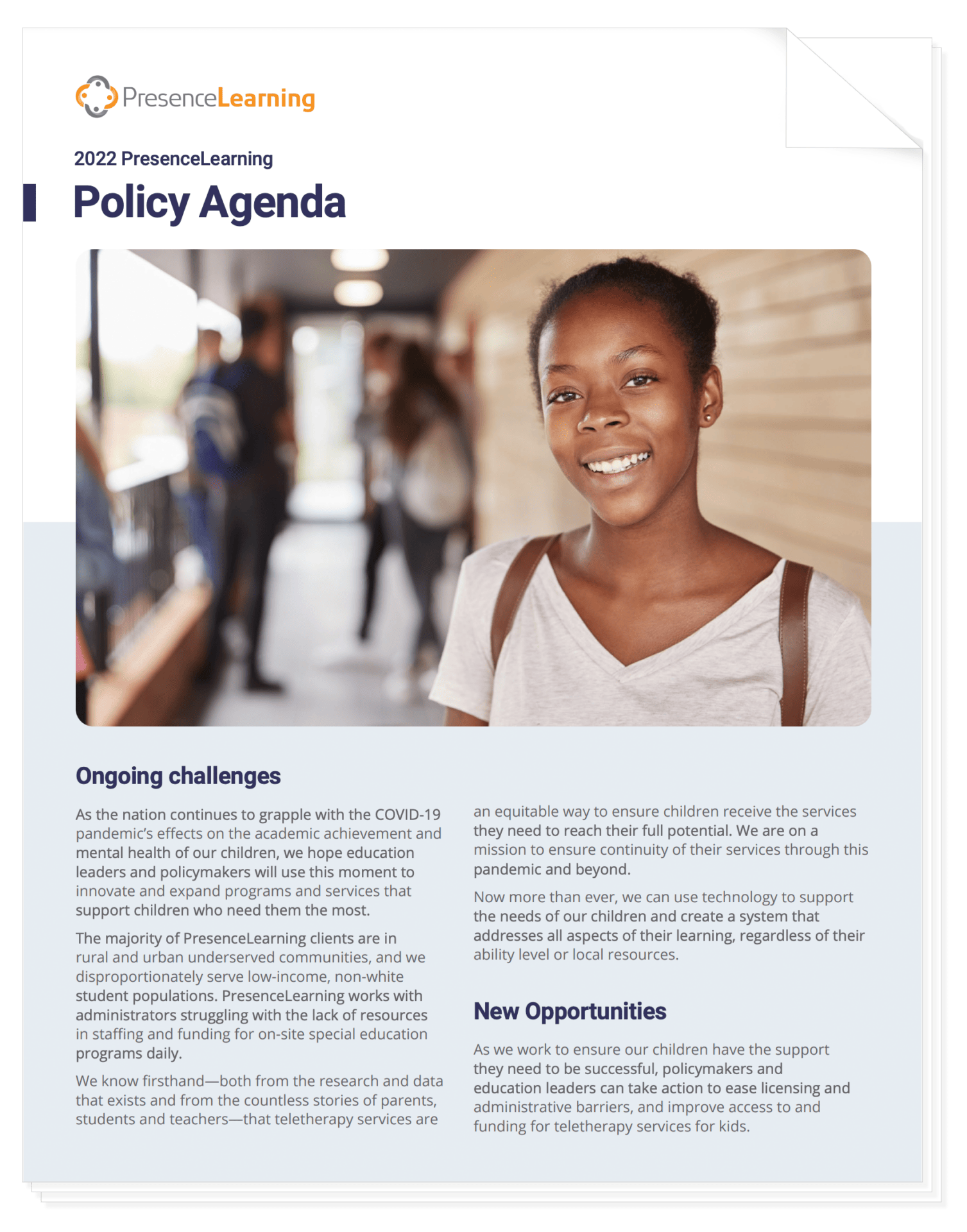 2022 Presence Policy Agenda