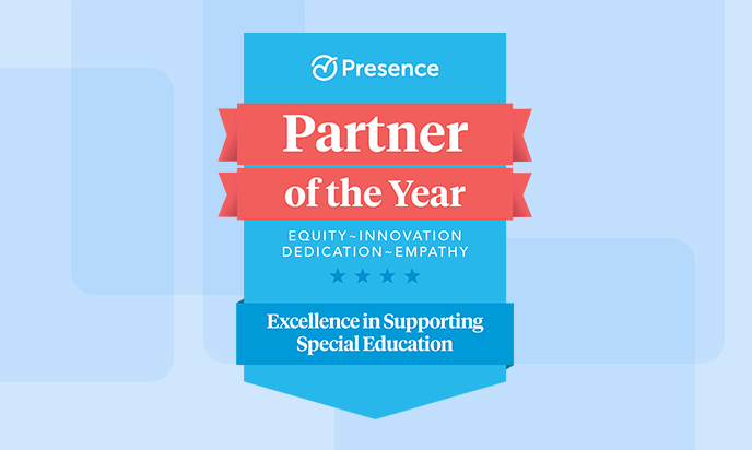 Partner of the year award for excellence in special education